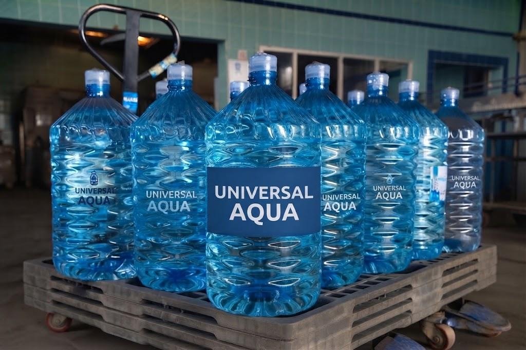 Universal Aqua bottled water product range